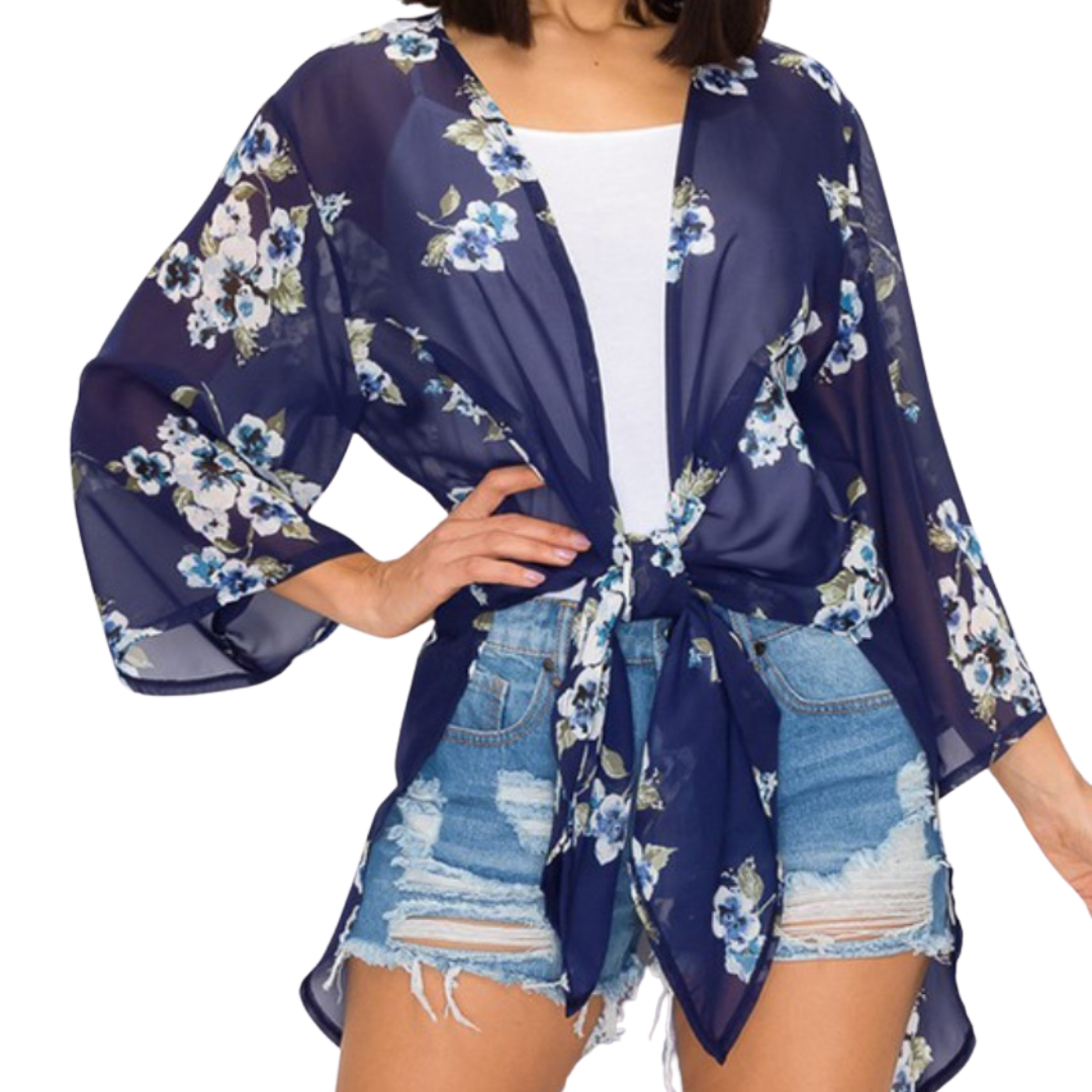 Floral Cover All Kimono