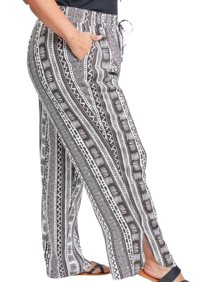 Tribal Wide Leg Pants